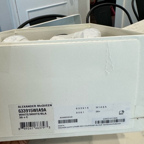 Alexander McQueen Court Sneakers, size 39.5 (US size 9) - Picture 9 of 12